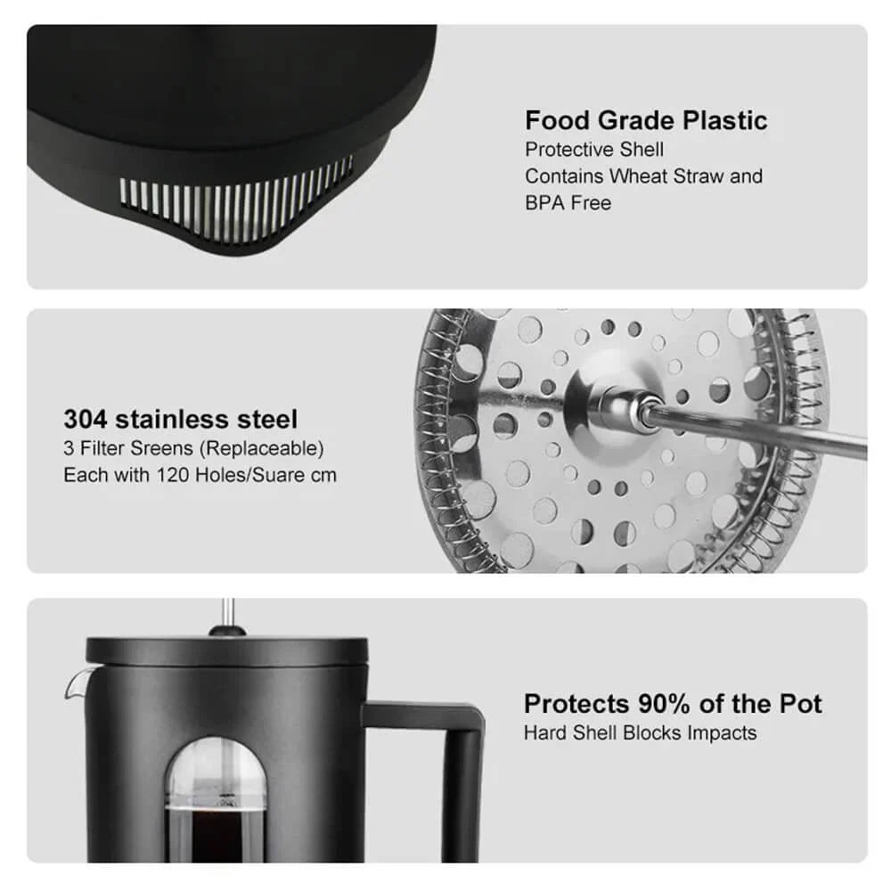 Budan Black French Press | 600ml
