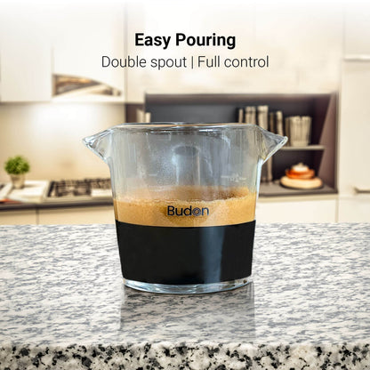Budan Double Spout Shot Glass for Espresso