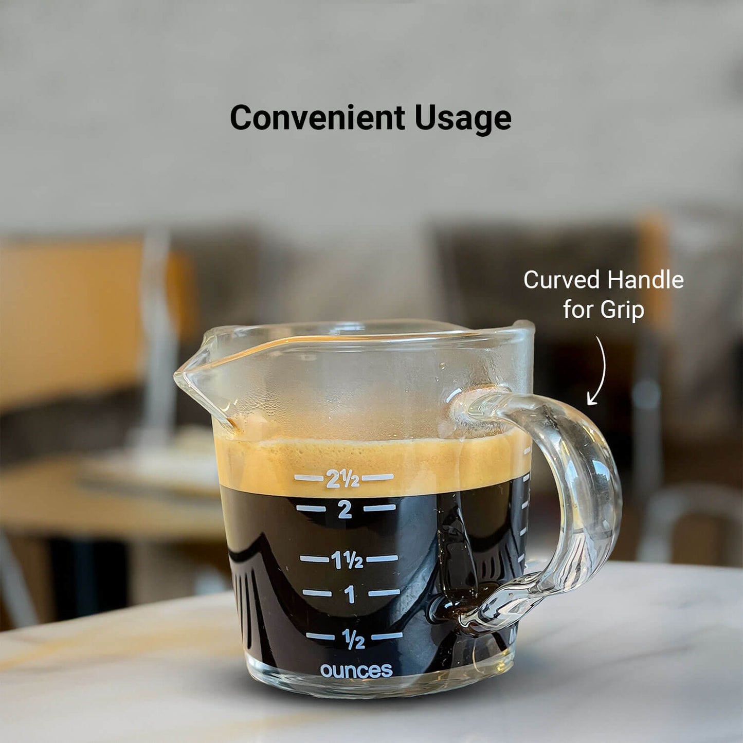 Budan Double Spout Shot Glass for Espresso