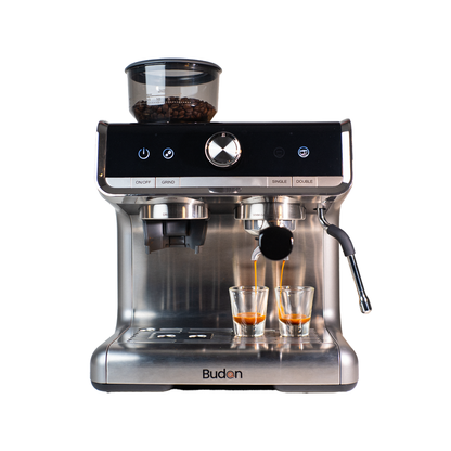 Budan Espresso Machine with In Built Grinder | Semi Automatic Coffee Machine