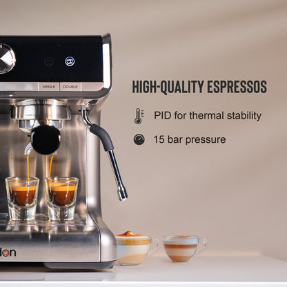 Budan Espresso Machine with In Built Grinder | Semi Automatic Coffee Machine
