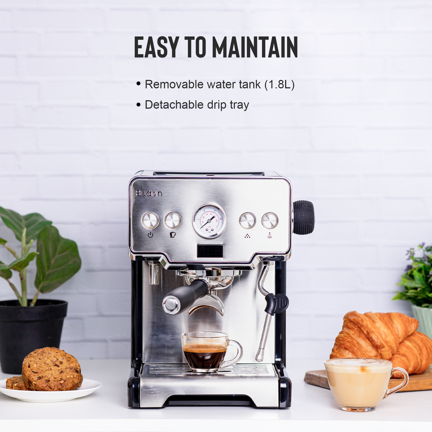 The Budan Espresso Machine | Semi Automatic Coffee Machine