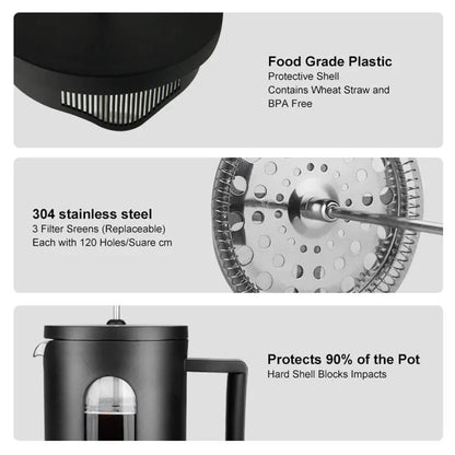 Budan Black French Press | 600ml
