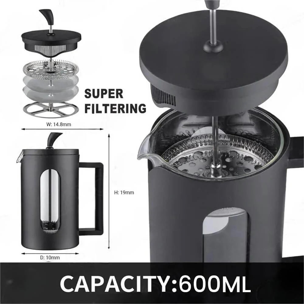 Budan Black French Press | 600ml