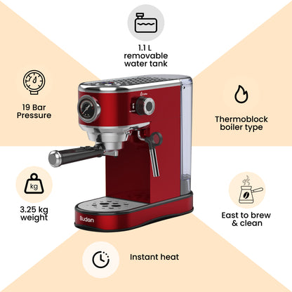 Budan Bolt | Semi-Automatic Coffee Machine