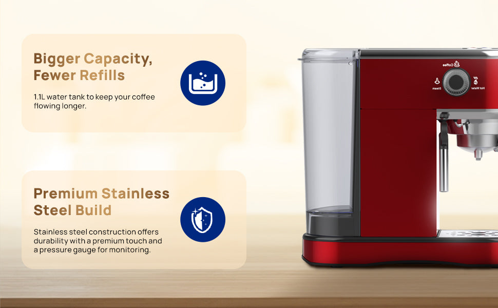 Budan Bolt | Semi-Automatic Coffee Machine